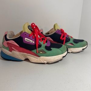ADIDAS WOMENS TORSION SY2 035002 ATHLETIC MULTICOLORED SNEAKER SIZE 8